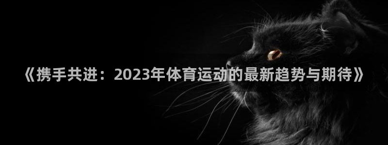 678体育app：《携手共进：2023年体育运动的最新趋势与期待》