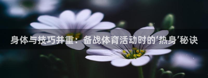 678体育：身体与技巧并重：备战体育活动时的‘热身’秘诀